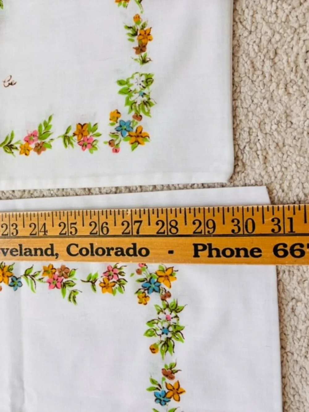Set of Vintage 70's American Greetings Holly Hobbie pillowcases